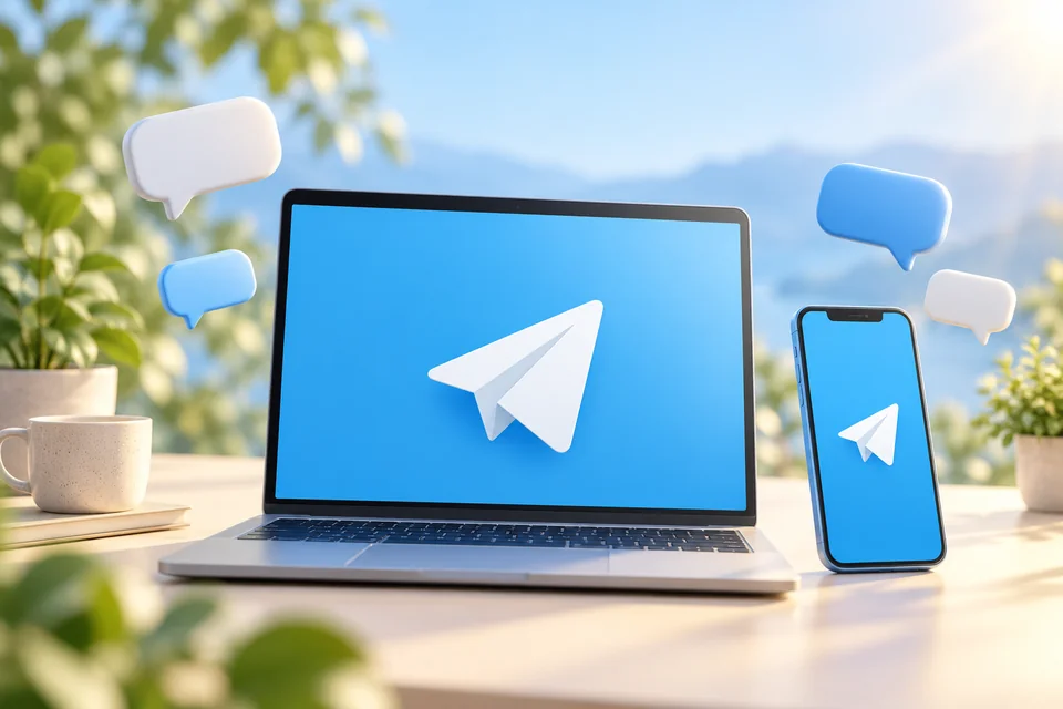 Telegram 媒体编辑器：动态画质滑块与不压缩直接发送主题插画